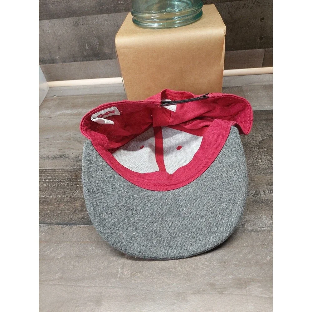 Levis Clothing Brand Red With Multi-Color Logo Grey Bill Snapback Hat